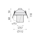 Gina Spotlight Recessed Ceiling Lamp