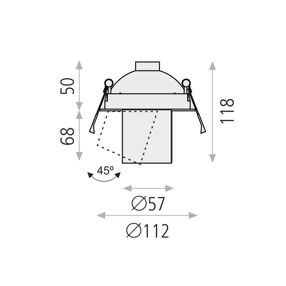 Gina Spotlight Recessed Ceiling Lamp