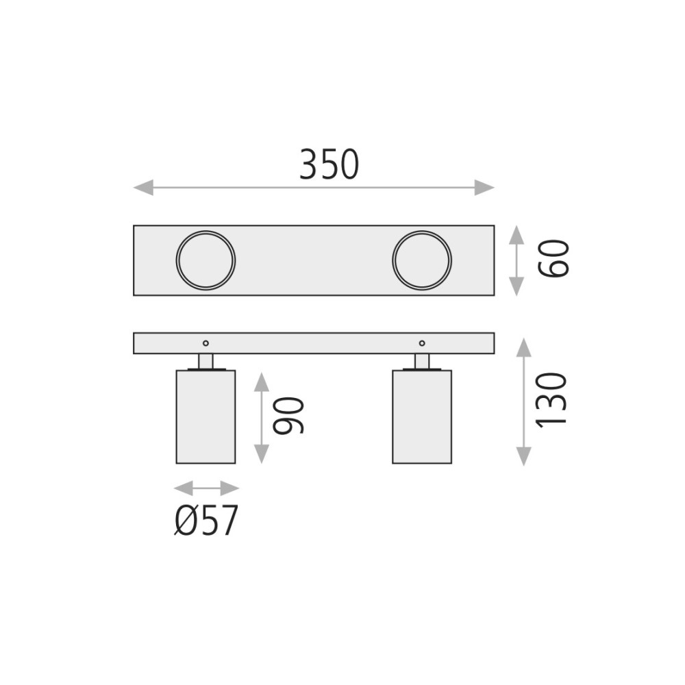 Gina 2 Ceiling Lamp