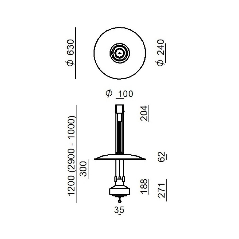 Saliscendi Suspension Lamp