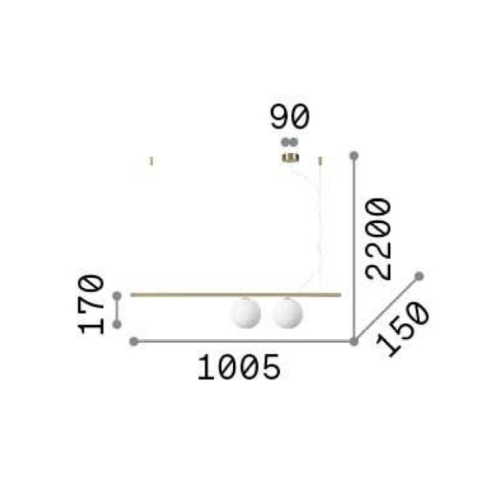Perline Suspension Lamp