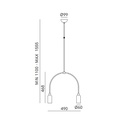 Madame 288.03. Suspension Lamp