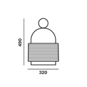 Dome Nomad Lines Small PC1287 Table and Floor Light