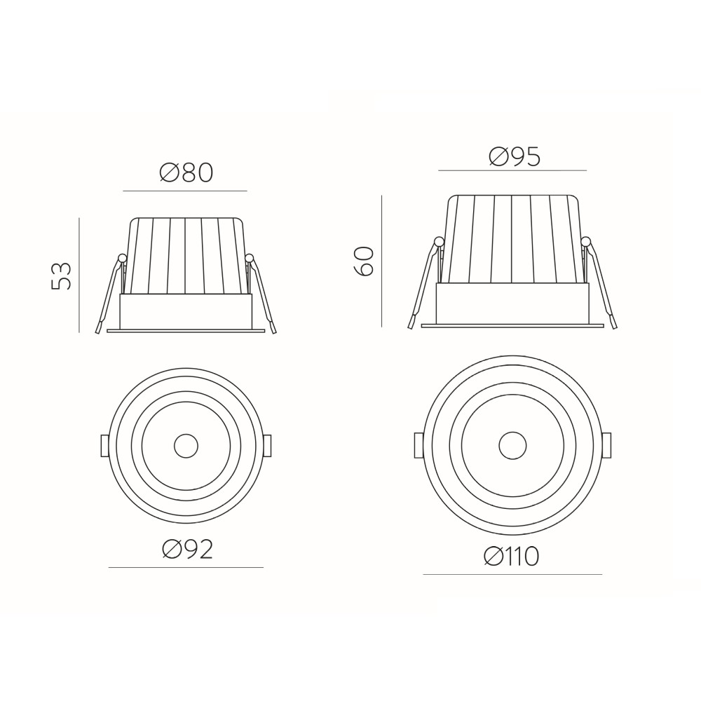 Safe Recessed Ceiling Light