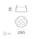 Invisible Recessed Ceiling Light