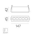 Invisible Recessed Ceiling Light