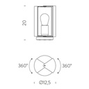 Pivotante à Poser Table Lamp