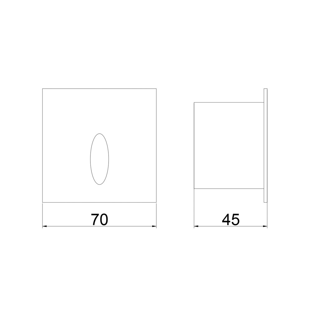 Virgo Outdoor Wall Recessed Light