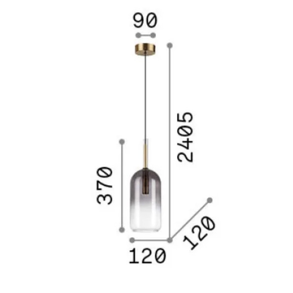 Empire Cylinder Suspension Lamp