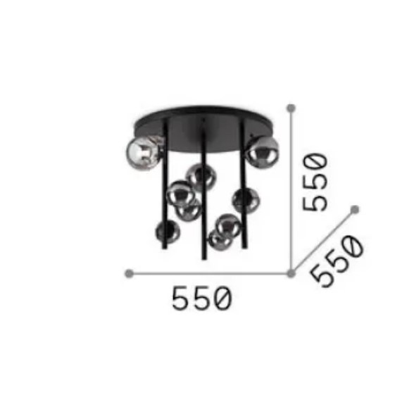 Perlage 9 Ceiling Light