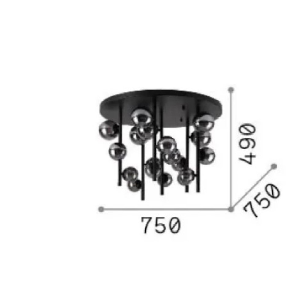Perlage 18 Ceiling Light