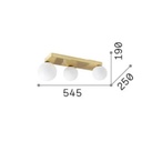 Penta 3 Ceiling and Wall Light