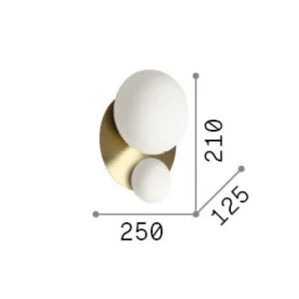 Ninfea 2 Ceiling and Wall Light