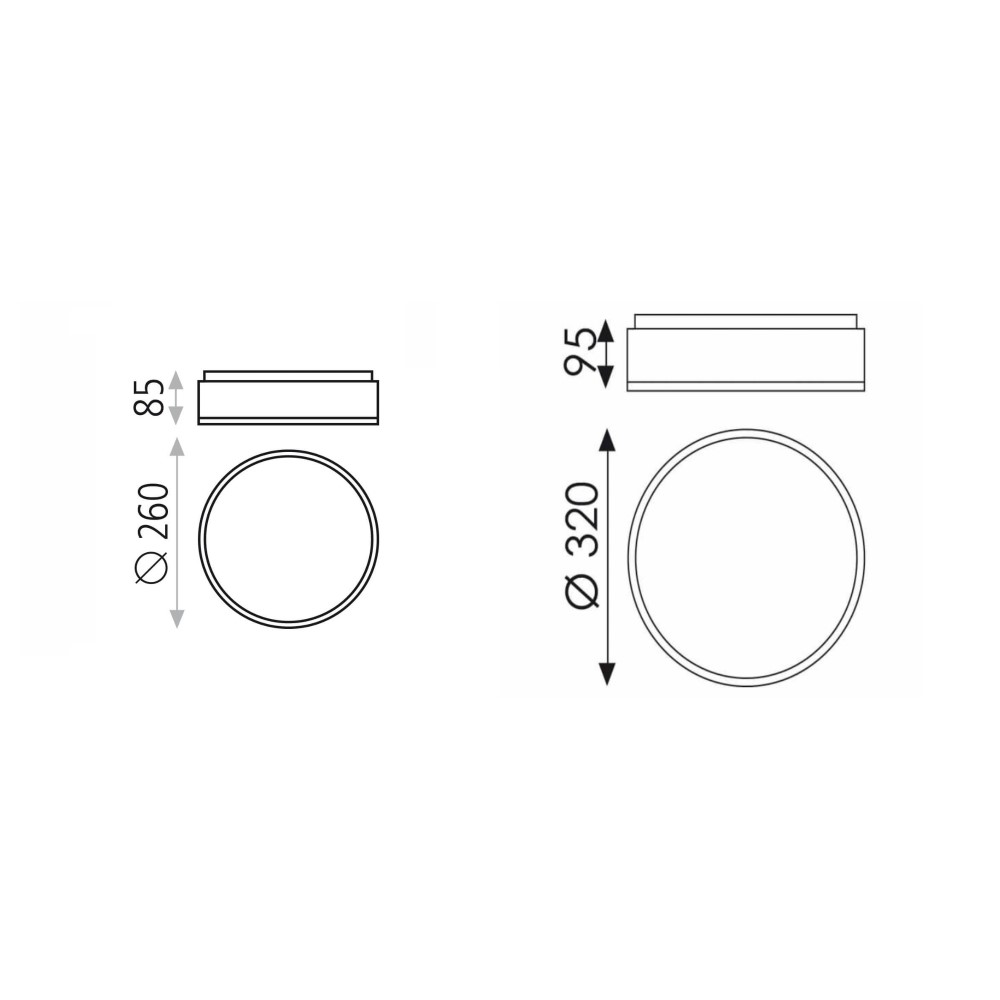 Dins E27 Ceiling Light