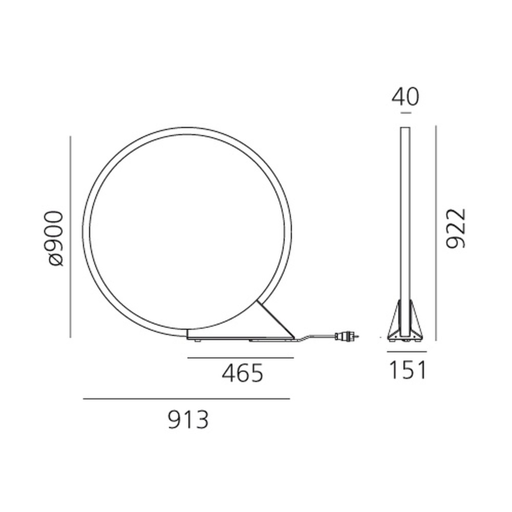 "O" Floor Light
