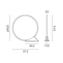 "O" Outdoor Floor Light
