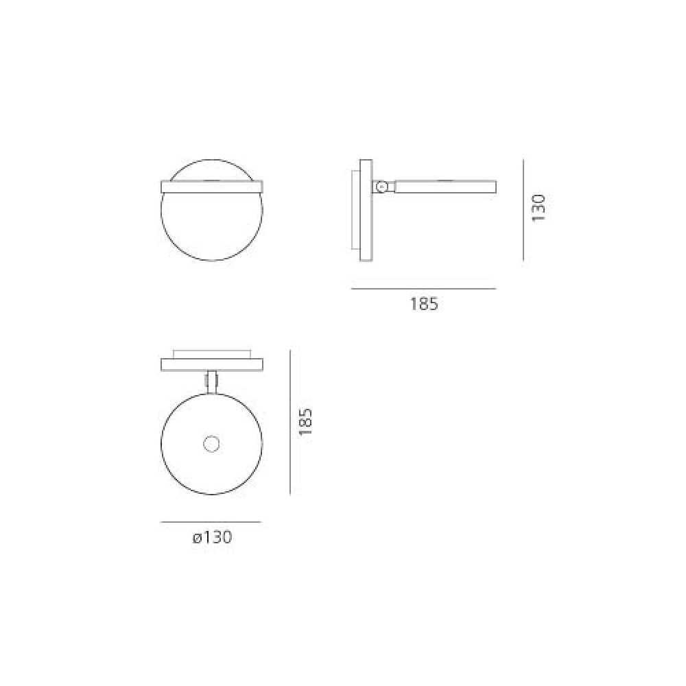 Demetra Wall Light with switch