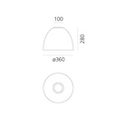Nur Mini Gloss LED Ceiling Light
