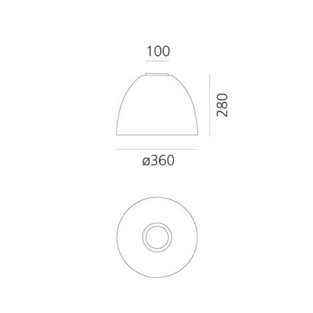 Nur Mini Gloss LED Ceiling Light