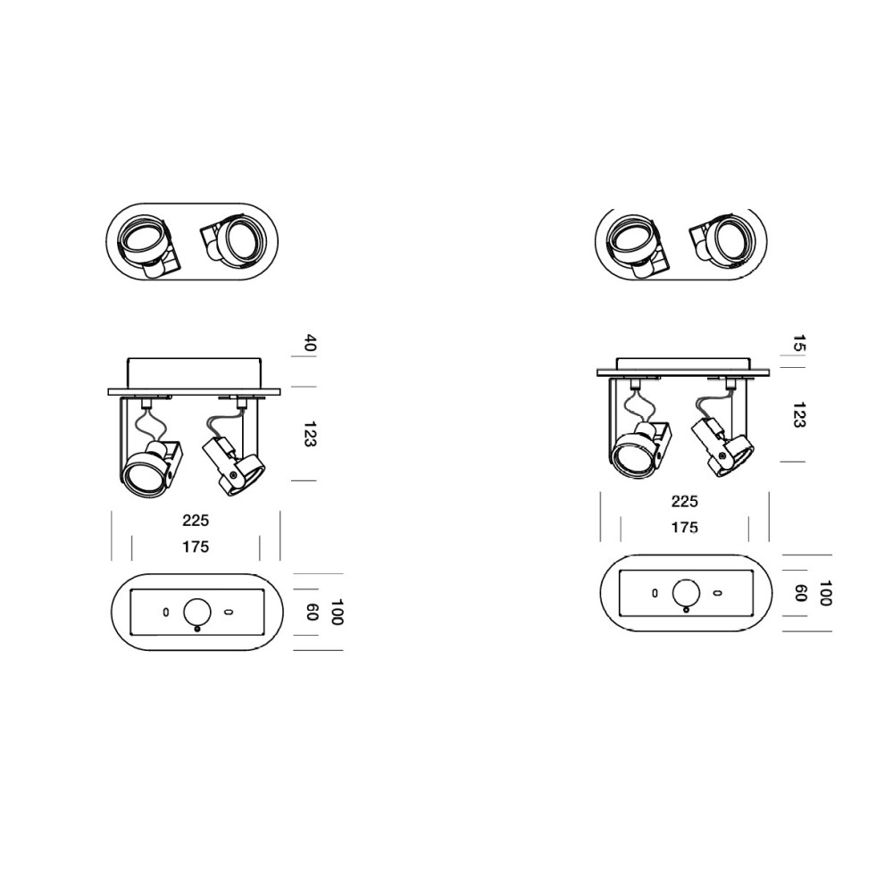 Bang 2-3-4-5 Ceiling Light