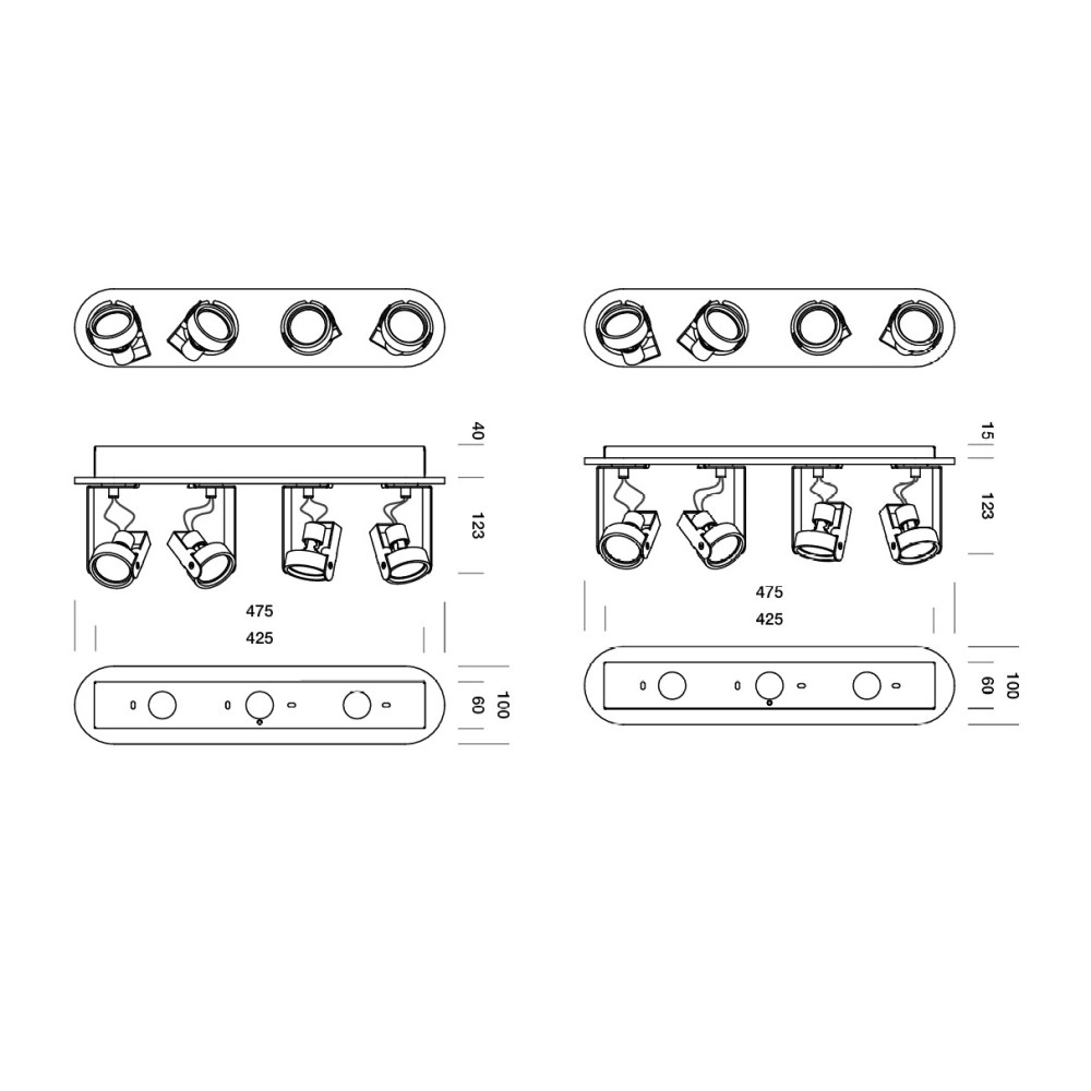 Bang 2-3-4-5 Ceiling Light