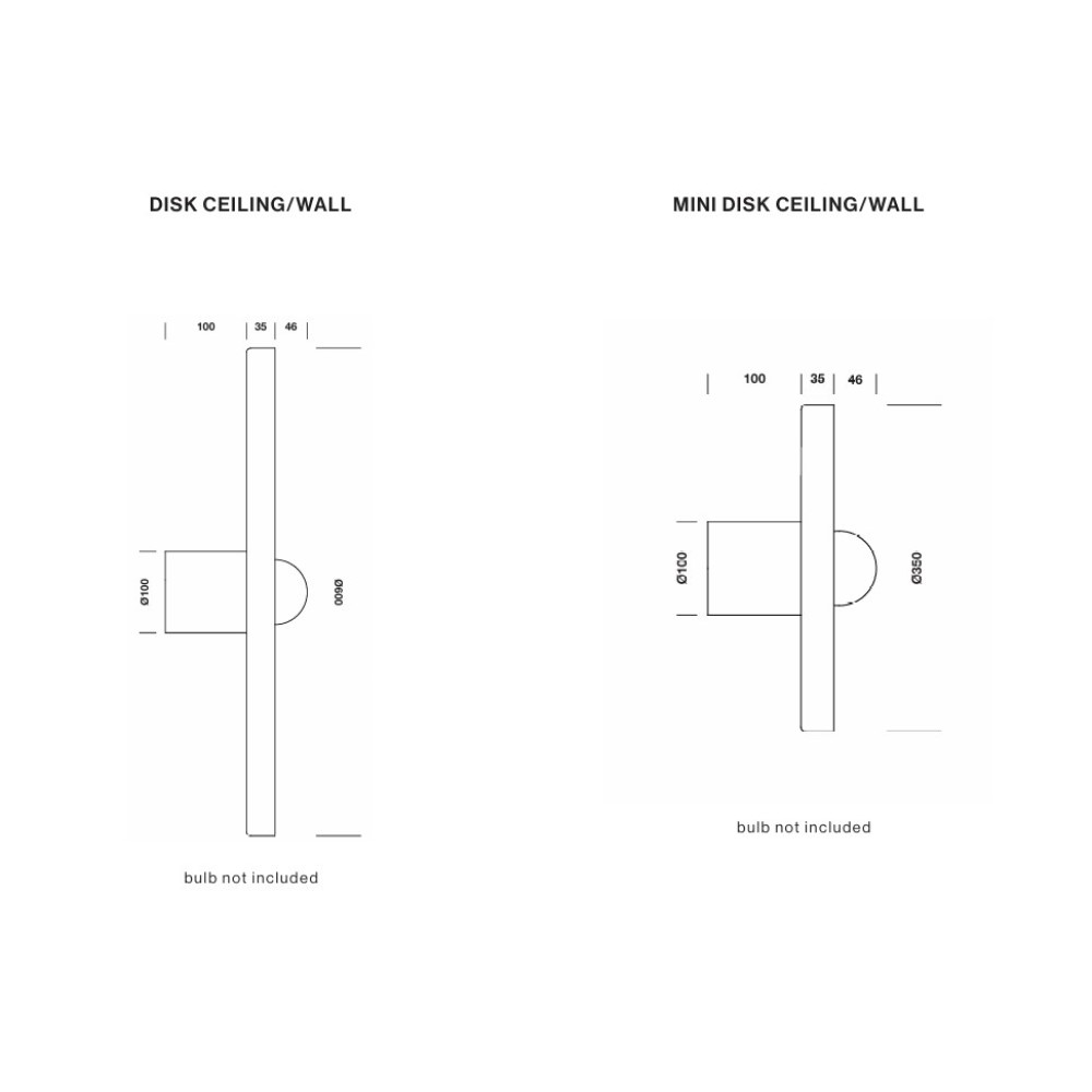 Disk Wall and Ceiling Light