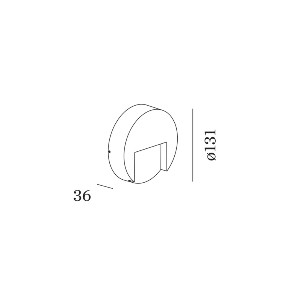 Reto Round 1.3 Outdoor Wall Light