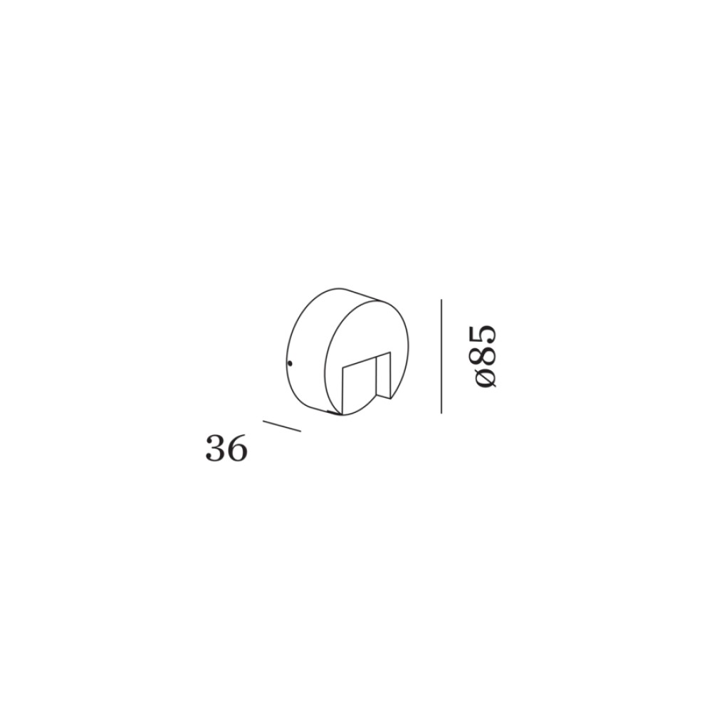Reto Round 0.8 Outdoor Wall Light