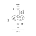 Shedda Fractal 1.0 Suspension Lamp