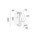 Match Snooze 1.0 Semi Recessed Wall Light