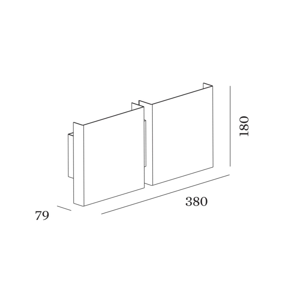 CG Square 2G Big Wall Light