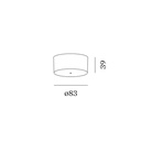 Single base round incl. driver 350mA | phase-cut dim Black