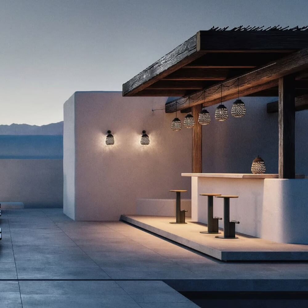 Metropoli E14 Outdoor Ceiling and Wall Light