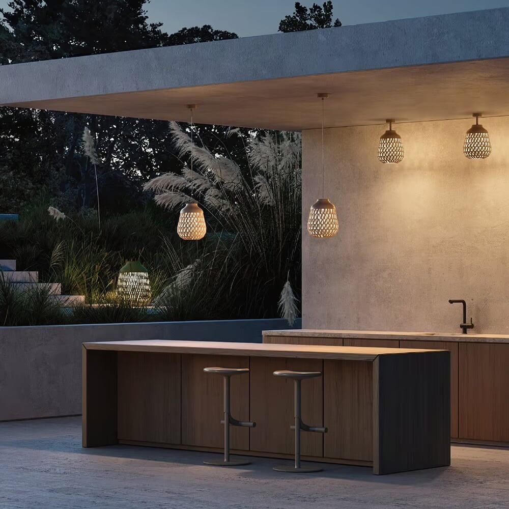 Metropoli E14 Outdoor Ceiling and Wall Light