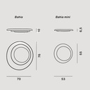 Bahia Wall and Ceiling Lamp