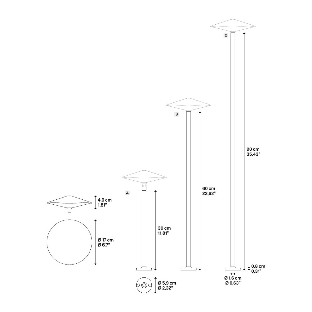 Kinno Outdoor Floor Lamp 