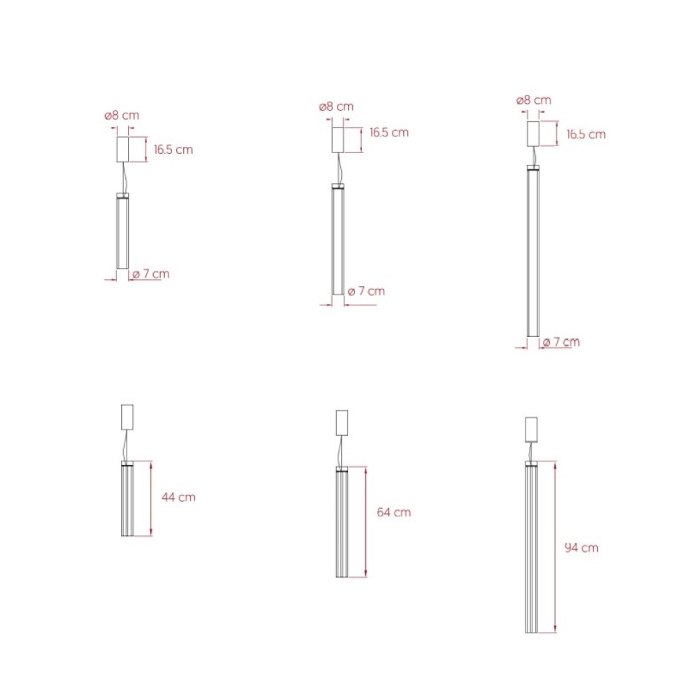 Estela Vertical Suspension Lamp