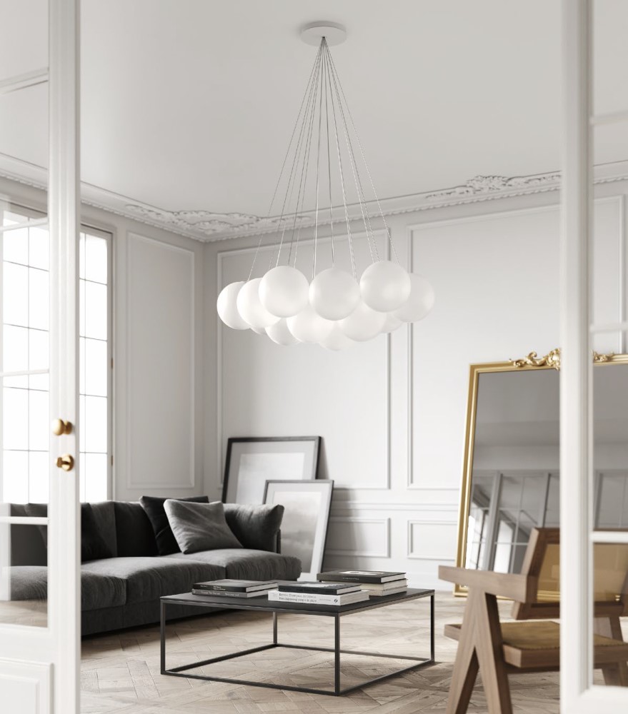 Random Cloud 14 Lights Ø23 Suspension Lamp
