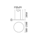 Oracle Slim Round Suspension Lamp
