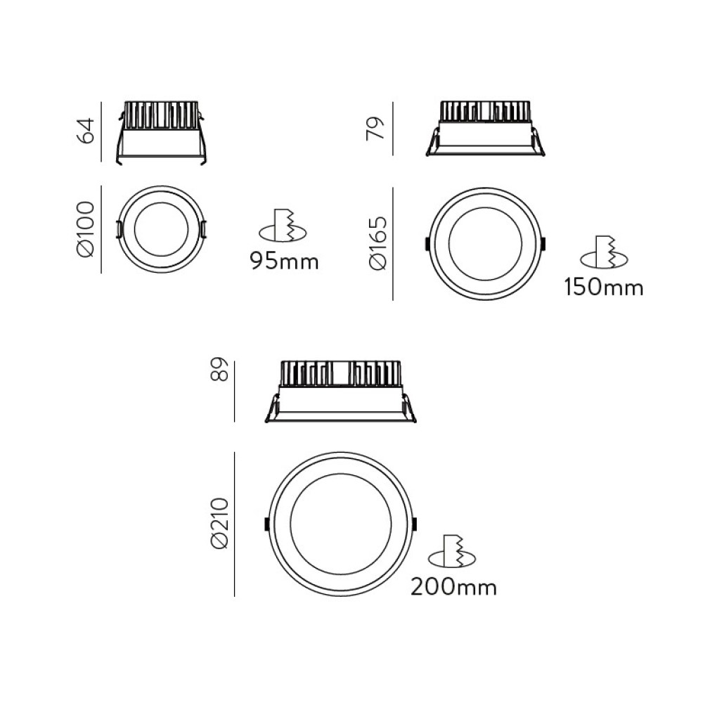 Tech Recessed Ceiling Light