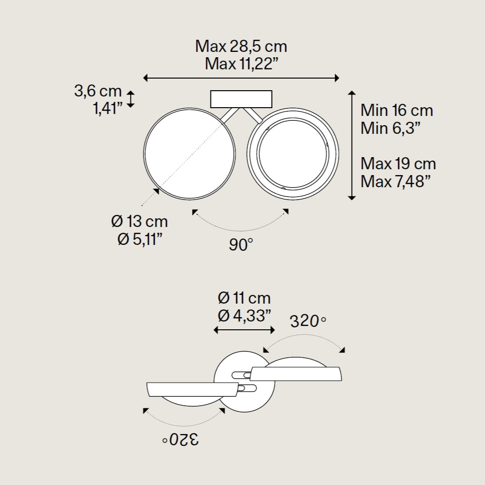 Nautilus Dim–to–Warm Wall Light