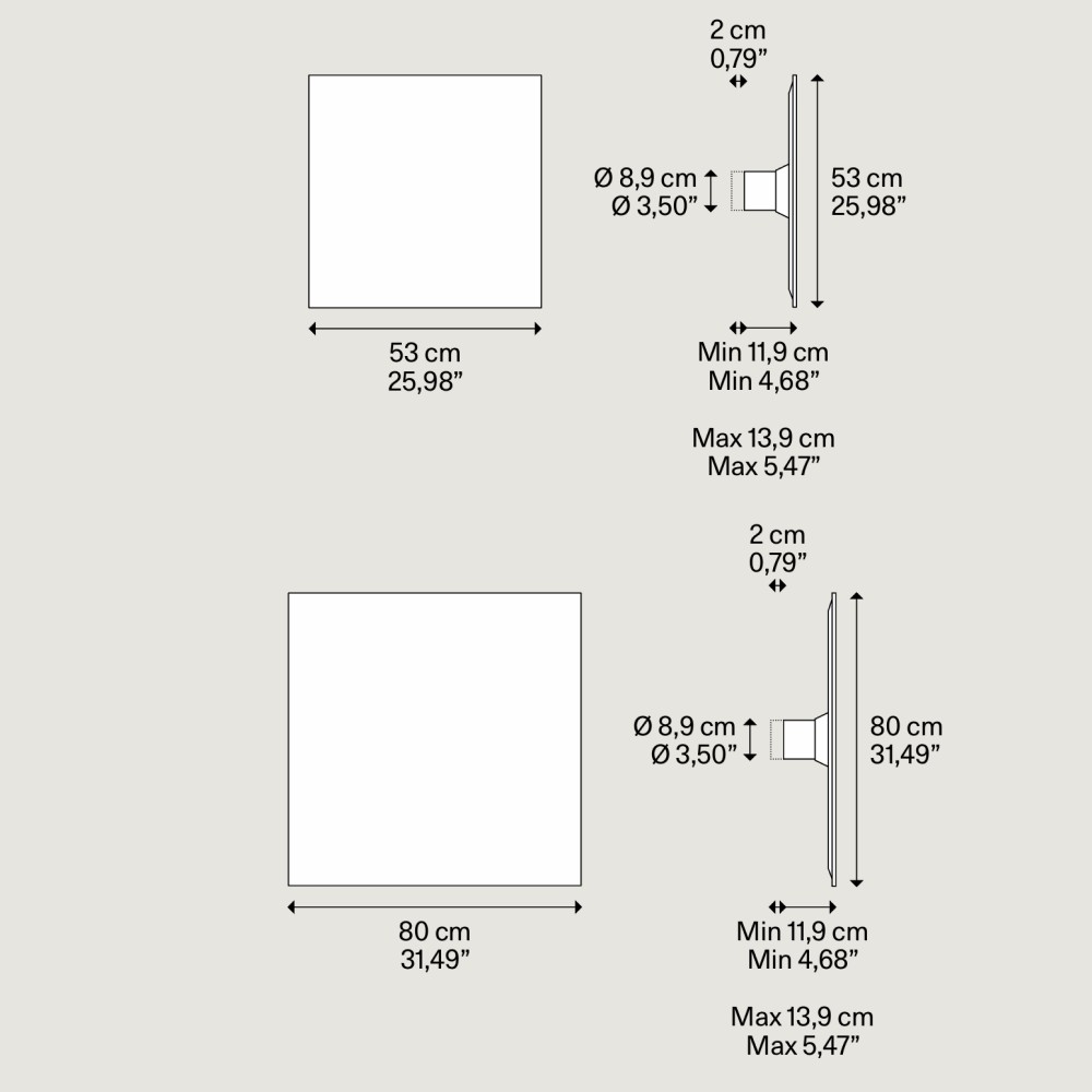 Puzzle Mega Square Wall and Ceiling Light