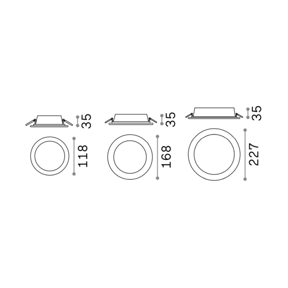 Groove Round Ceiling Recessed Light