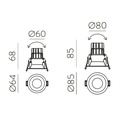 Move Circular Recessed Ceiling Light