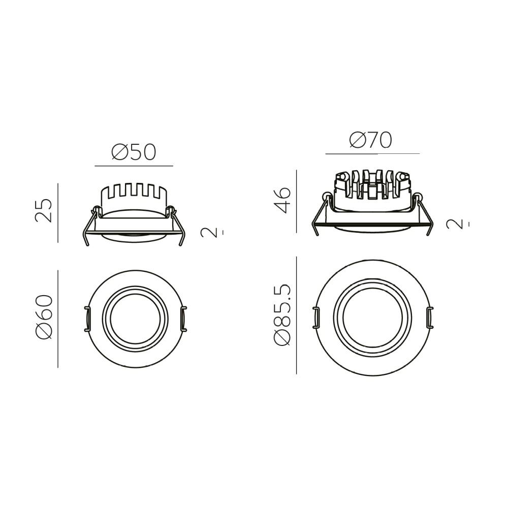 Tilt Recessed Ceiling Light