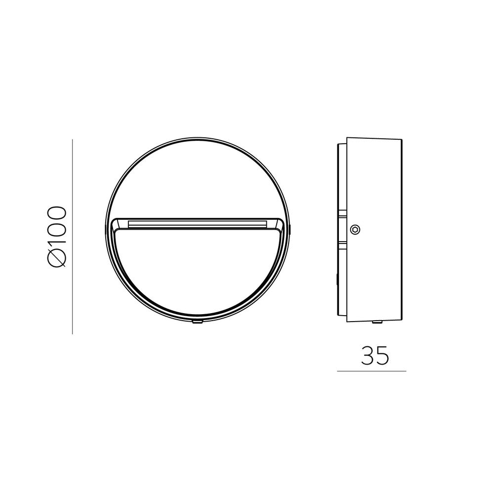 Spica Wall lamp Anthracite