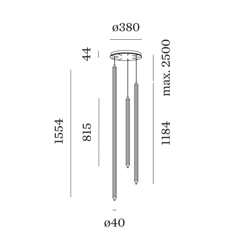 Flyra Vertical 3.3 Suspension Lamp
