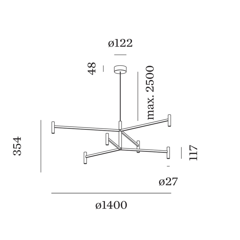Match Lusta 3.2 Suspension Lamp