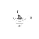 Deep Adjust Petit IQ 1.0 Recessed Ceiling Light