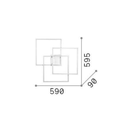 Frame Square Ceiling Light
